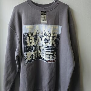 Pelle Pelle Gray "Take Back The Streets" Graphic Crewneck Sweater